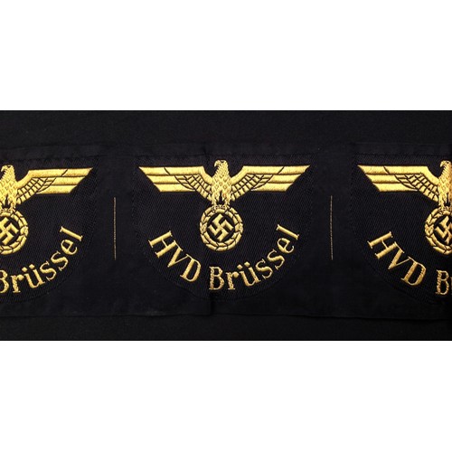 144 - WW2 Third Reich Deutsche Reichsbahn HVD Brussel sleeve eagles x 5. HVD = 