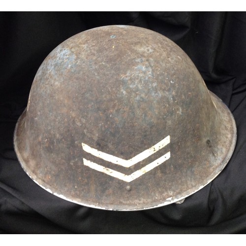 165 - British MkIV Steel Helmet. Original painted insignia with 