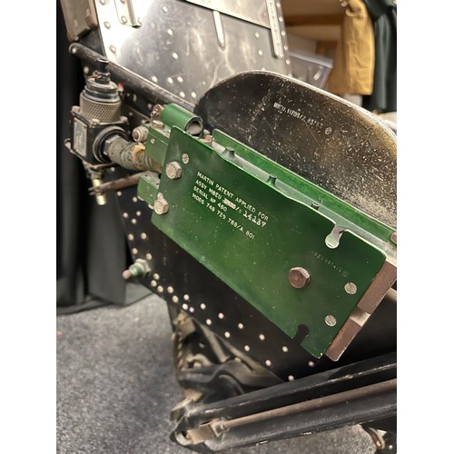 169 - RAF Martin Baker MK 3JS Ejector seat taken from Gloster Javelin Jet Fighter Serial Number XJ117. Thi... 