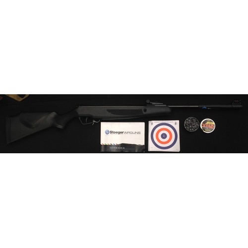 188 - Stoeger Model X20 .22 cal Air Rifle serial no. STG1615597. 425mm long barrel . Black ABS stock and p... 