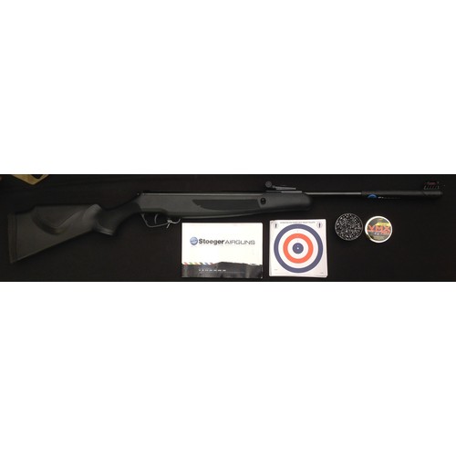 188 - Stoeger Model X20 .22 cal Air Rifle serial no. STG1615597. 425mm long barrel . Black ABS stock and p... 