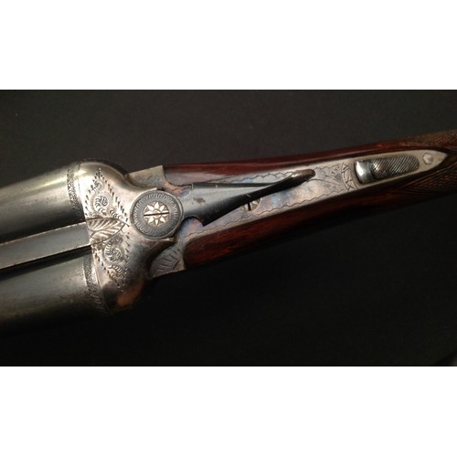 189 - Spanish Sabel 12 Bore Side by Side Shotgun serial number PG62546. 26 inch (66cm) long barrels. Doubl... 