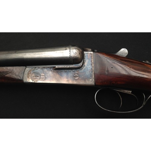 189 - Spanish Sabel 12 Bore Side by Side Shotgun serial number PG62546. 26 inch (66cm) long barrels. Doubl... 