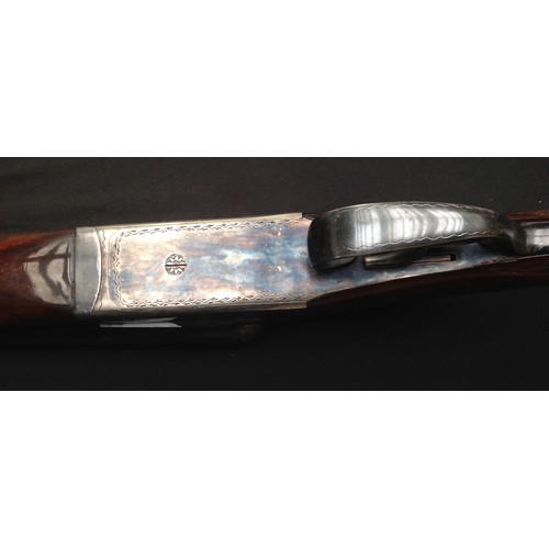 189 - Spanish Sabel 12 Bore Side by Side Shotgun serial number PG62546. 26 inch (66cm) long barrels. Doubl... 