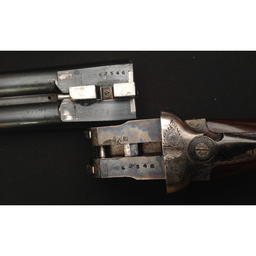 189 - Spanish Sabel 12 Bore Side by Side Shotgun serial number PG62546. 26 inch (66cm) long barrels. Doubl... 