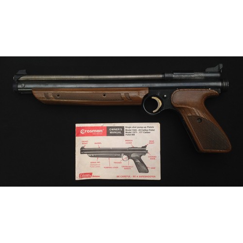 191 - Crossman American Classic Model 1377 .177cal Pump Up Action Air Pistol.  Serial number 878221688. 26... 