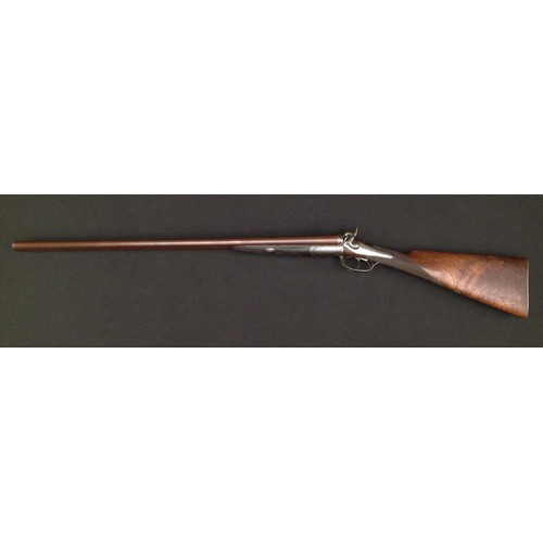 193 - 12 Bore Double Barrel Side by Side 19th Century Hammer Shotgun by 