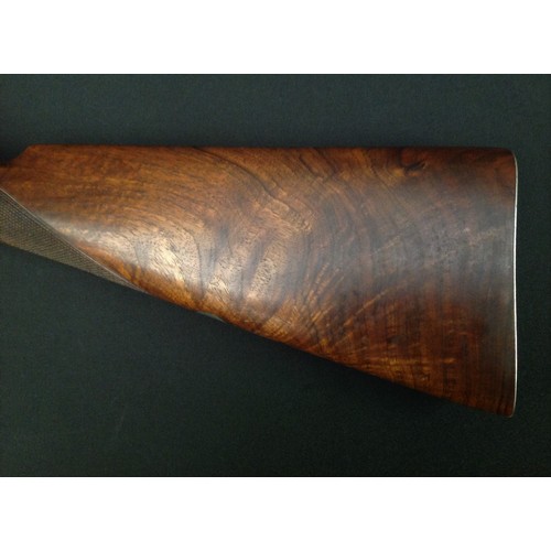 193 - 12 Bore Double Barrel Side by Side 19th Century Hammer Shotgun by 