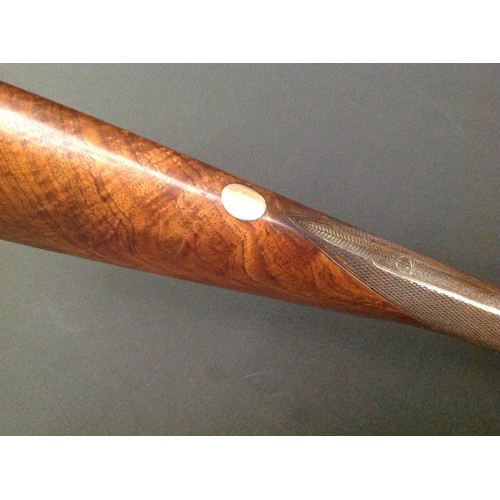 193 - 12 Bore Double Barrel Side by Side 19th Century Hammer Shotgun by 