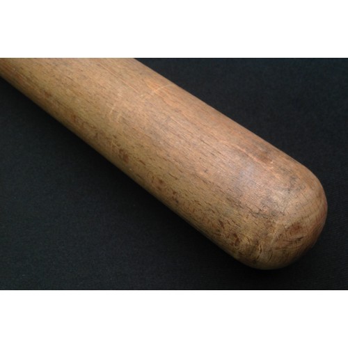 199 - Plain turned wood British Police Truncheon 410mm in overall length. Branded 