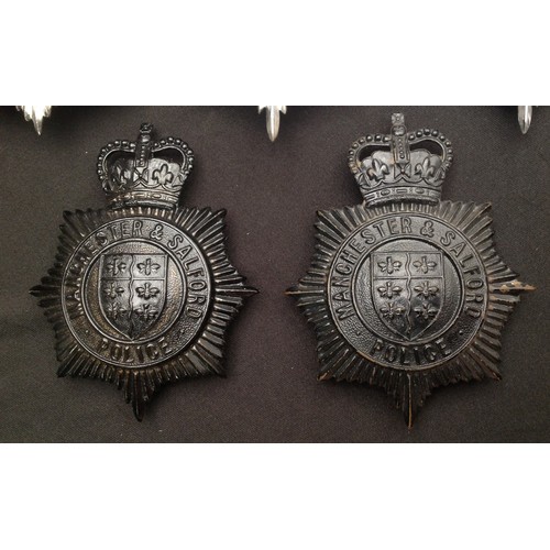 228 - Kings Crown Manchester City Police Helmet Plate: Queens Crown Manchester City Police: Queens Crown N... 