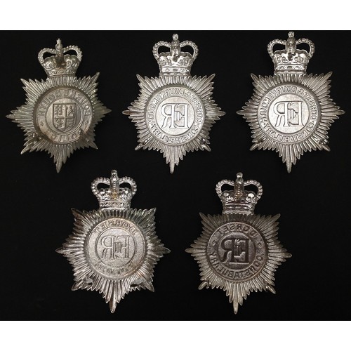 238 - A collection of five Queens Crown Dorset & Bournmouth Constabulary x 2, Bournmouth Police, Dorset Po... 