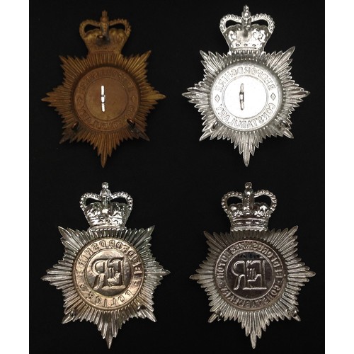 257 - Queens Crown Bedfordshire & Luton Constabualry Helmet Plate: Queens Crown Bedfordshire Constabualry ... 