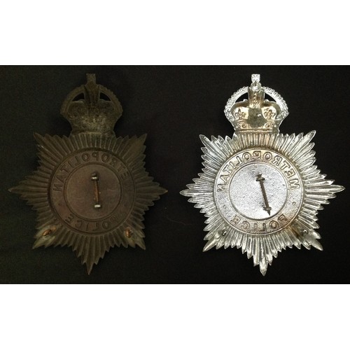 268 - Kings Crown GR VI Metropolitan Police Night Plate: Kings Crown GR VI Metropolitan Police Helmet plat... 