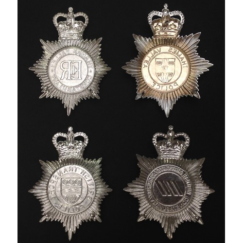 272 - Queens Crown Thames Valley Police Helmet Plates x 2. Each has a different design to the centre of th... 