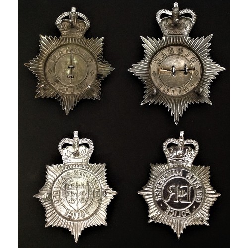 274 - Kings Crown Oldham Police Helmet Plate: Queens Crown Oldham Police helmet Plate: Queens Crown Manche... 