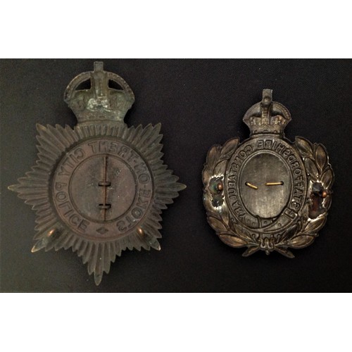 279 - Kings Crown Stoke on Trent City Police Helmet Plate: Staffordshire Constabulary Helmet Plate used fo... 