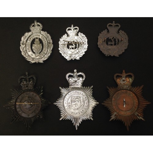 283 - Kings Crown Stockport Borough Police Night Plate: Queens Crown Berkshire Constabulary Night Plate: Q... 