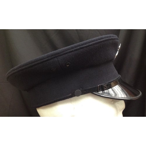 288 - Police Constables Peaked Cap. Kings Crown Isle of Ely Constabulary cap badge. Size marked 7 & 1/8th.... 