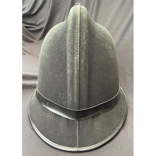 314 - British Police Helmet with Queens Crown Hampshire Helmet Plate. Complete with liner a/f and chinstra... 