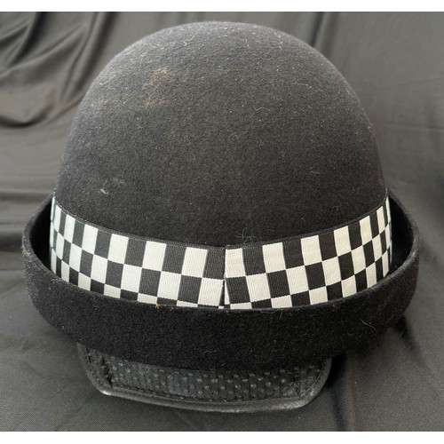 316 - Thames Valley Police WPC helmet. Queens Crown badge to front. No makers marks. Size approx 59.