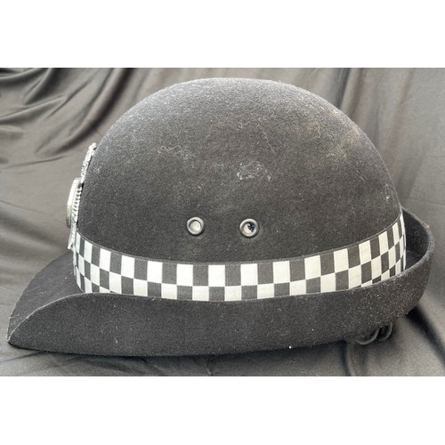 316 - Thames Valley Police WPC helmet. Queens Crown badge to front. No makers marks. Size approx 59.