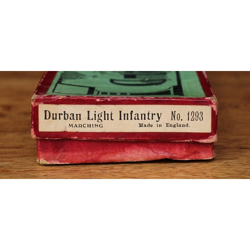 2277 - W Britain (Britains) Armies of the World No.1293 Durban Light Infantry, comprising marching empty ha... 
