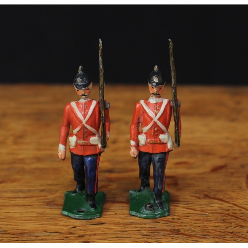 2302 - Abel, CD (Islington, London 1898-1914) two rare British Infantry drill display unit lead figures, bo... 