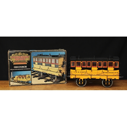 2308 - Hornby Railways 3½ inch gauge Stephensons Rocket G104 coach, boxed with original inner polystyrene p... 