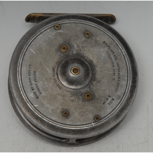 3370 - Angling - an early 20th century aluminium fly fishing reel, The 