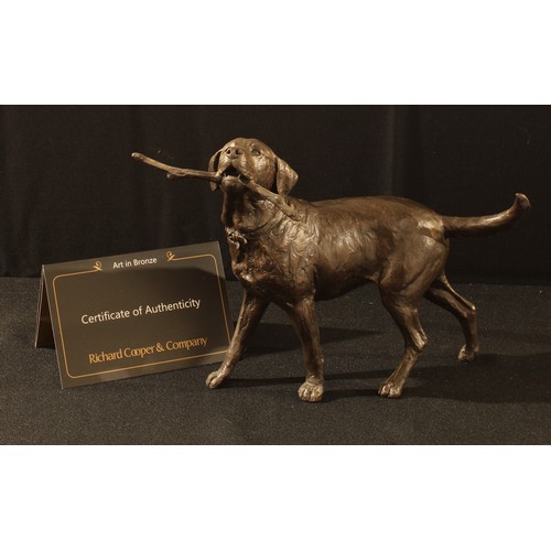 154 - Richard Cooper, No.1014 'Country Walk' Limited Edition lost wax foundry cast bronze sculpture, No.11... 