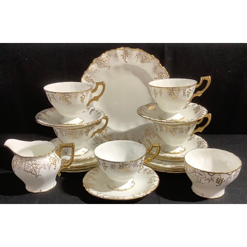 239 - A Royal Crown Derby Vine pattern part tea service, printed marks