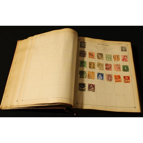 289 - A Victorian/Edwardian stamp album containing penny reds, etc