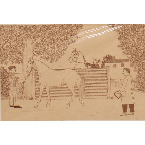 314 - After Vincent Haddesley, a set of four equestrian prints, signed in pencil to the margin, 20cm x 29c... 