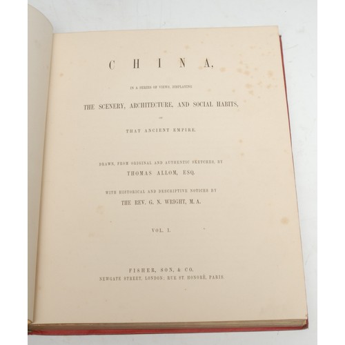 3826 - China - Wright (The Rev. George Newenham) & Allom (Thomas, illustrator), China, In a Series of Views... 