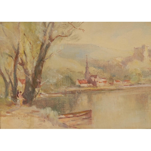 390 - English School (20th century)
Impressionist View Across the Water
oleograph, 24cm x 32.5cm