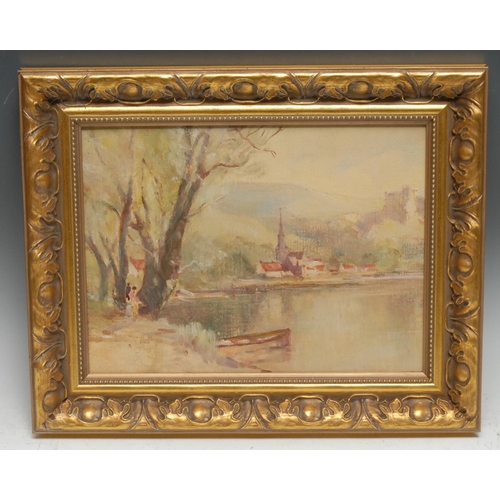 390 - English School (20th century)
Impressionist View Across the Water
oleograph, 24cm x 32.5cm