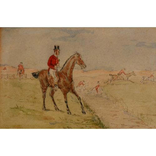 398 - In the manner of Henry Alken
A Pair, Huntsman and Followers
watercolours, 15cm x 22.5cm