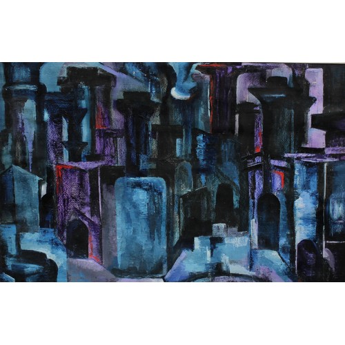 417 - British Abstract School  
Architectural Arches
oil, 50cm x 75cm