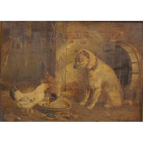 426 - A pair of late 19th century lithographic prints, Farm Yard Friends, 22cm x 30cm