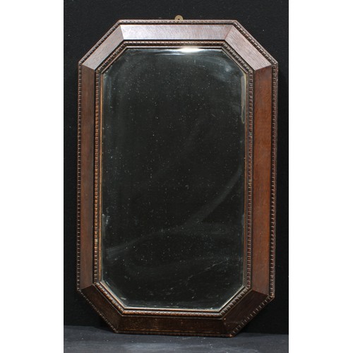 430 - An oak framed over mantel mirror, carved with central zephyr mask and scrolls, 92cm x 47cm; other si... 