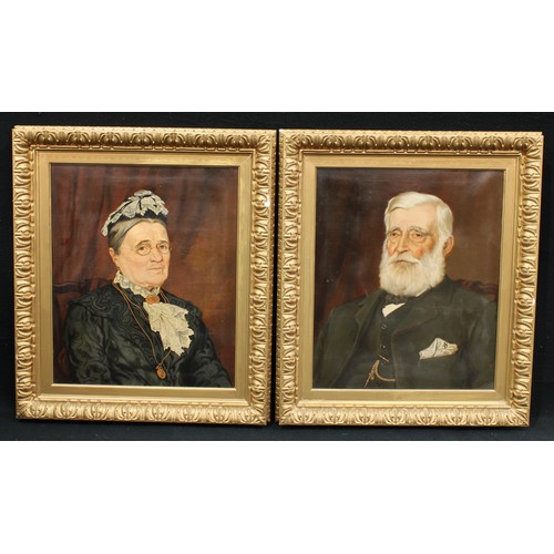 543 - Charles E Baldock
A Pair, Portraits of a distingusihed gentleman and his wife
signed to verso, dated... 