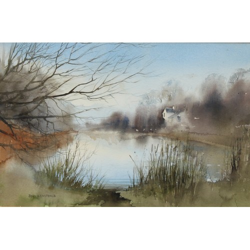 546 - John H Instance (bn. 1945)
An Associated Pair, Bewdley at Evening
signed, watercolours,38cm x 53cm