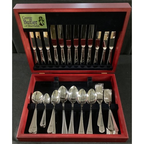 188 - A canteen of flatware, George Butler of Sheffield, 39.5cm wide