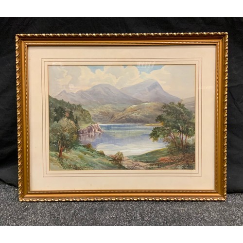 222 - Michael Crawley (20th century)
Lake Coniston
signed, watercolour, labelled & dated 84 verso
26cm x 3... 