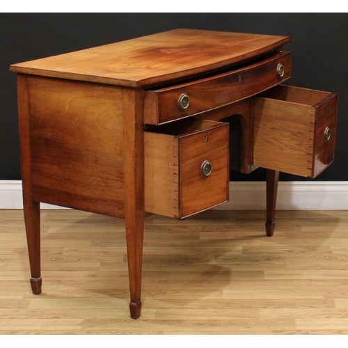 105 - A George III Revival mahogany sideboard, of small proportions, 78cm high, 101cm wide, 53cm deep, c.1... 