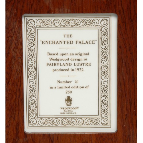 428 - Daisy Makeig Jones - a Wegwood Fairyland Lustre Enchanted Palace  plaque, based upon the 1922 origin... 