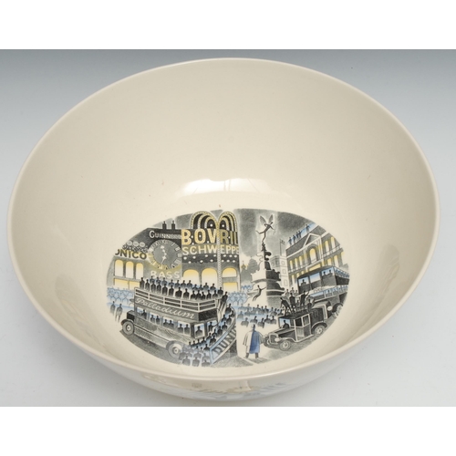 408 - A Wedgwood The Boat Race Bowl, designed by Eric Ravillious, produced in 1975 from the original desig... 