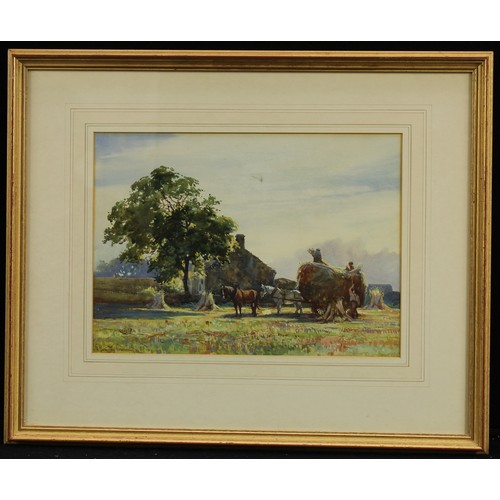 858 - George Hamilton Constantine  (1878-1967)
Harvesting
signed, watercolour, 24cm x 34cm