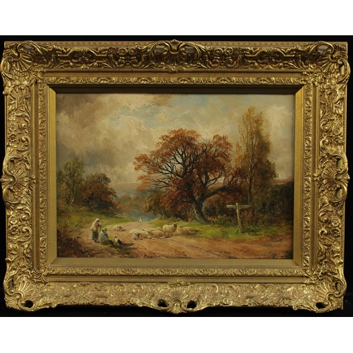 845 - George Turner (1841-1910)
Resting On The Road
signed, signed again to verso, oil on board, 30cm x 43... 